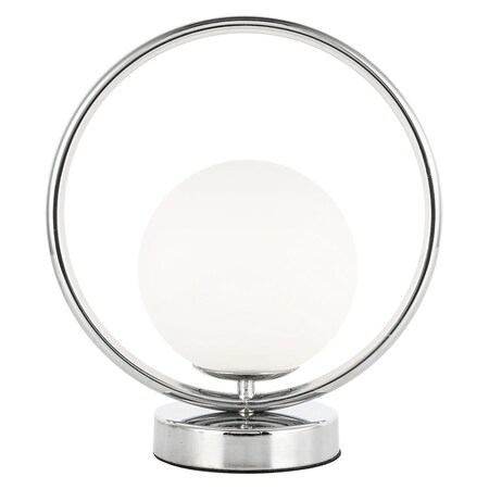 Dainolite 1Lt Halogen Table Lamp Pc W/ White Glass ADR-101T-PC